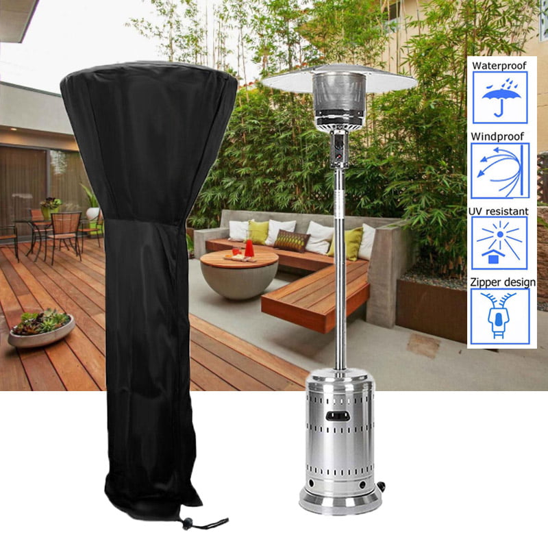 Outdoor Patio Gas Heater Cover UV Rain Dirt Protector Garden Waterproof 
