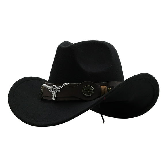 siminseming Chapeau de Cowboy de Noël pour Homme Chapeau Classique Tissé pour Femme Chapeau de Cattleman d'Hiver Extérieur Casquettes de Baseball de Cowboy Vêtements Chaussures et Accessoires