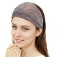 thumbnail image 4 of Unique Bargains 1 Pc Headband Rose Lace Hairband for Women Purple, Gray, 4 of 5