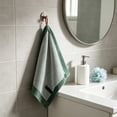 thumbnail image 2 of Kyusrd Small Hand Towels for Bathroom,Cotton Soft Absorbent Decorative Hand Towel for Face Spa Bath Gym Kitchen,Green,34x34cm, 2 of 6