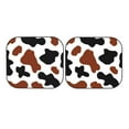 thumbnail image 7 of Naloa Brown Black Cow 2 Piece Foldable Car Sun Shades, Car Windshield Sunshade, Front Window Sunshade for Car, Truck, SUV - Large, 7 of 7