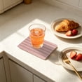 thumbnail image 6 of Diatomite Coaster Pad 21x10cm Absorbent Heat Resistant Quick Dry Striped Design for Dining Table and Kitchen, 6 of 6