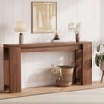 thumbnail image 3 of Acekid 70.9 Inch Console Tables - Rustic Wooden Rectangular Simple Home Furniture, Easy Assembly, Brown, 3 of 7