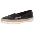 thumbnail image 1 of Anne Klein Women's Zilya Espadrille Flat Sneaker, Black Reptile, Size 5.5, 1 of 5