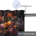 thumbnail image 5 of Peacock Window Curtain Valances Retro Elegant Blue Peacock Feather Beautiful Animal Rod Pocket Window Valance for Living Room Bathroom Bedroom Kitchen 54 by 18 in, 1 Panel, 5 of 6