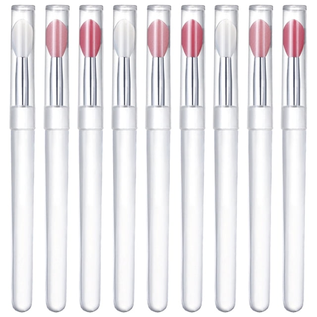 BRIGHTFUFU 9 pcs cepillos para labios pinceles labiales pinceles gloses de brillo de labios pinceles de maquillaje de sombras de ojos