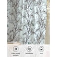 thumbnail image 6 of Sheer Curtains 96 Inches Long, Natural Trees Branches Semi Sheer Curtains Light Filtering Window Treatment, Colored Birds Vintage Rustic Blue Privacy Voile Drapes for Living Room Bedroom 52x96 Inch, 6 of 7
