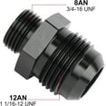 thumbnail image 2 of GFDYREE Adaptateur de Raccord Torique Mâle 12AN vers AN8 ORB 2 Pcs, 2 of 5