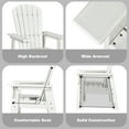 thumbnail image 4 of Gymax Ensemble de 2 Chaises Adirondack de Patio pour Enfants Fauteuil Chaise d'Extérieur Résistante aux Intempéries Blanc, 4 of 5