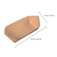 thumbnail image 2 of Hareemi 20pcs Disposable Kraft Paper Snack Containers Food Holder Trays Party Snack Boats for Serving, 2 of 3