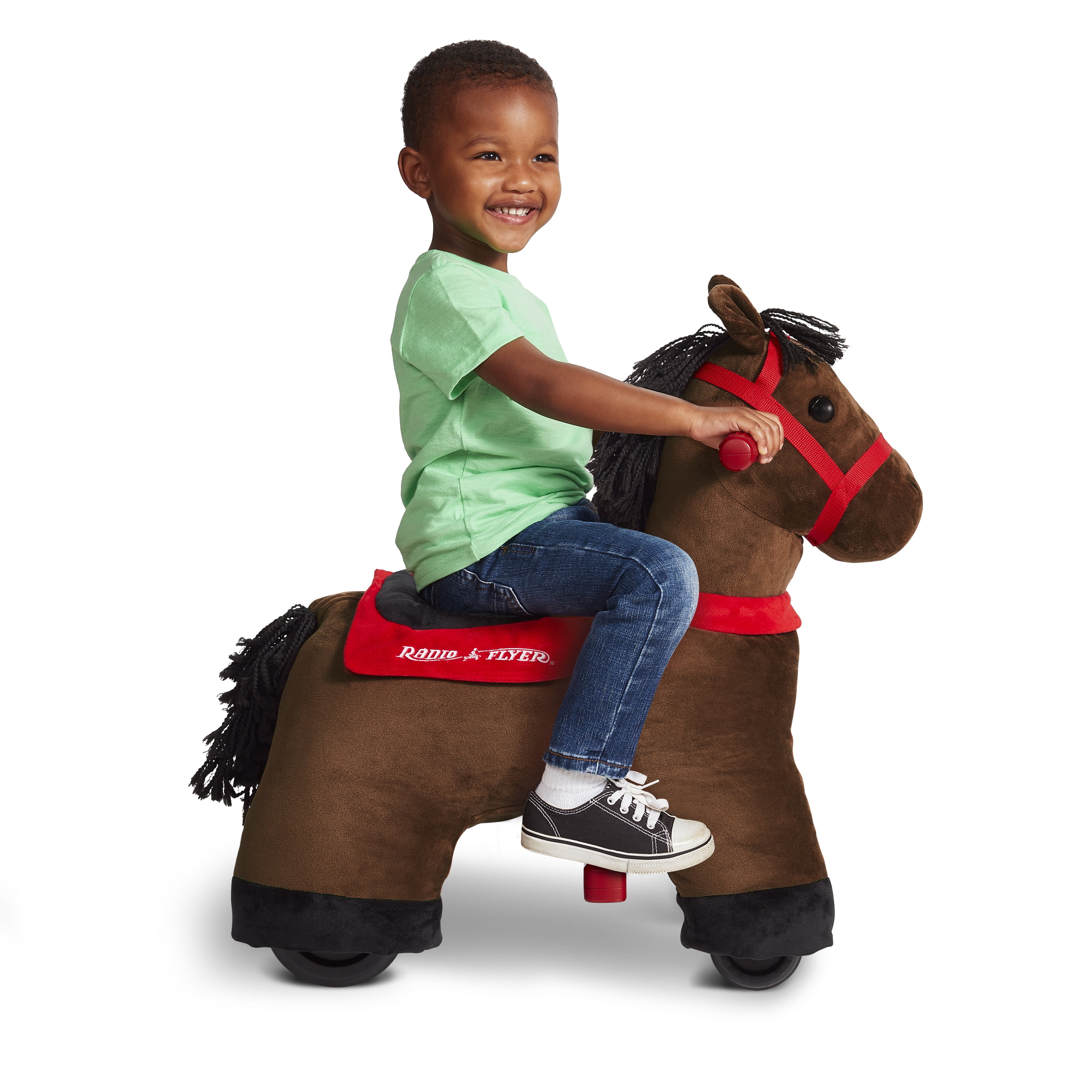 radio flyer electric ride on horse