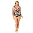 thumbnail image 2 of Anne Cole Plus - Twist Front Underwire Tankini Swim Top, 2 of 4