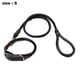 thumbnail image 2 of Circle T - Collar redondo para perros de cuero curtido en roble, color negro, 2 of 5
