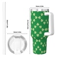 thumbnail image 4 of Lsque St Patrick's Day Pattern 40 OZ Ice Bully Cup with Handle and Straw, Double Wall Stainless Steel Tumbler Travel Coffee Cup with Lid for Christmas Present, 4 of 8