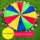 thumbnail image 5 of 3 Meters Kids Parachute Game, Rainbow Cloth Game Colorful Party Mat, 5 of 5