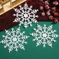 thumbnail image 2 of Christmas Snowflake Ornaments Decorations-10Pcs White Christmas Tree Decor, 2 of 9