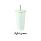 thumbnail image 5 of Yuarrent Frasco de vacío de acero inoxidable, paja desmontable antideslizante, 500ml, reutilizable, lavable, para leche, café, agua, taza, suministros Cocina y Comedor Verde Yuarrent HA073675-05B, 5 of 6