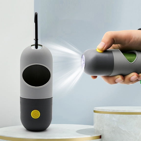 100Fens LED Lighting Can Go Out Portable Garbage Bag Dispenser Go Out Pet Pickup Toilet Cleaning Supplies