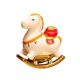 thumbnail image 4 of Figura de caballo, estatuilla, caballo balancín, escultura decorativa, adorno de mesa, resina blanco, 4 of 8