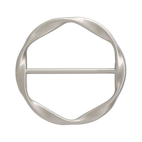 ZPAQI T-Shirt Tie Ring Scarf Ring Clip Metal Round Brooch Pins Circle Pin For Scarve