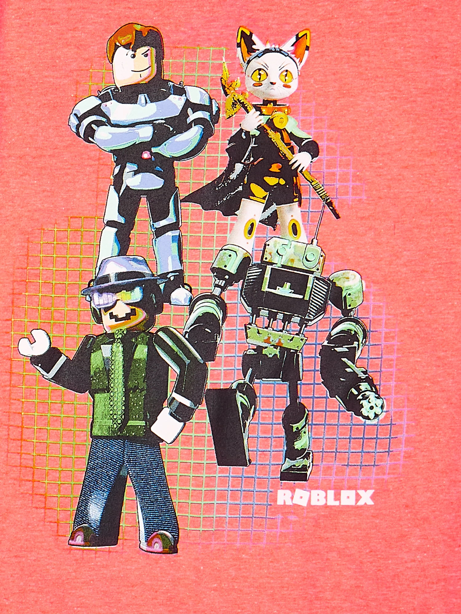 Roblox Boys 4-18 Group & Logo Graphic T-Shirts 2 Pack