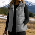 thumbnail image 5 of Abomasnow Women's Puffer Vest Lightweight Stand Collar Sleeveless Winter Warm Zip Up Padded Outerwear Jackets with Pockets S-XXL, 5 of 6