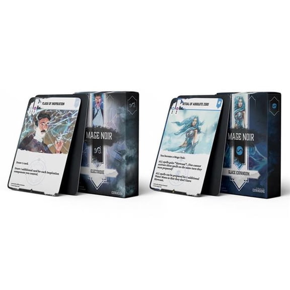 Double Combo Games DBLMN005 Mage Noir Electrique & Glace Bundle Card Game