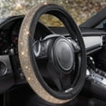 thumbnail image 4 of Bling Diamond Leather Steering Wheel Cover, with Sparkly Crystal Glitter Rhinestones Universal Fit 14"1/2-15" Car Wheel Protector for Women Fit Suvs, Vans, Sedans, Car, Trucks, 4 of 16