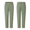 thumbnail image 6 of Men's All Day Comfy Golf Pants Quick Dry Lightweight Work Casual Dress Trousers with Pockets Business Casual formal Wear Big and Tall Size S-4XL Army Green, 6 of 9