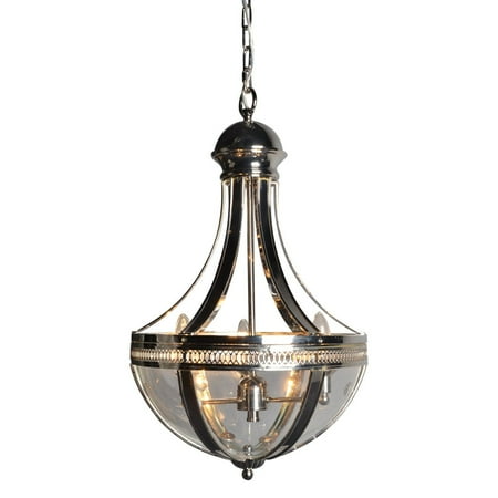 Nickel Three Light Chandelier - 3 Light Chandelier in Nickel finish