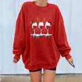thumbnail image 2 of Sudaderas de Cuello Redondo de Navidad Para Mujer Moda Casual Manga Larga Impreso Ladies Tops Odeerbi  ODB206979, 2 of 9