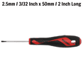 thumbnail image 2 of Teng Tools 2.5mm / 3/32 Inch x 50mm / 2 Inch Long Flat Type Slotted Head Screwdriver - MD914N, 2 of 6