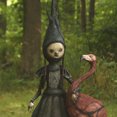 thumbnail image 5 of Adorno de resina de bruja de Halloween figura aterradora estatua escultura arte artesanía decoración para jardín Worallymy JD711053819, 5 of 5