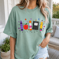thumbnail image 2 of Back To School Shirt, Cute School Supplies Graphic Tee, Teacher Classroom Shirt, First Day Of School Outfit, Apple Pencil School Staff Gift, 2 of 10