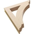 thumbnail image 6 of Ekena Millwork 3 1/2"W x 24"D x 28"H Thorton Traditional Rough Cedar Woodgrain TimberThane Bracket, Primed Tan, 6 of 6