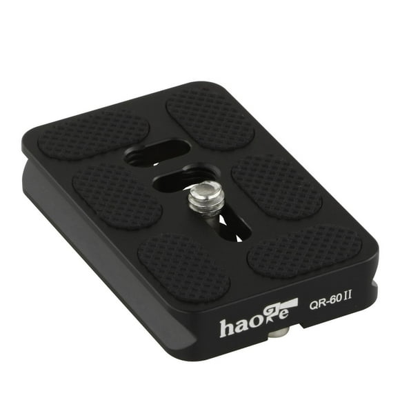 Haoge QR-60II 60mm Metal Universal Quick Release Plate Fits Arca-Swiss Standard for Tripod Ballhead Panoramic Head Ball Head Clamp