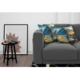 thumbnail image 3 of Ambesonne Lake Throw Pillow Cover 2 Pack, Dreamy Art Snowy Mountains Sun, 20", Sea Blue Dark Khaki, 3 of 7