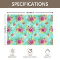 thumbnail image 3 of Placemat, Pioneer Flower Floral Print Pattern Place Mats Table Mat Set Of 2, PVC Washable Placemats for Party Kitchen Dining Decoration, 18x12 Inch, Fade Resistant, 3 of 6