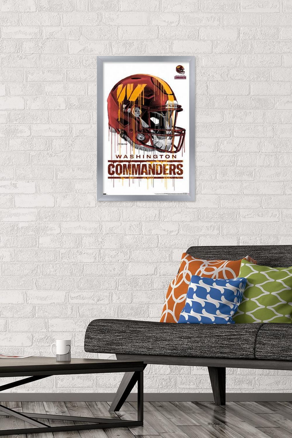 NFL Washington Commanders - Drip Helmet 22 Wall Poster