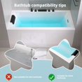 thumbnail image 4 of SUSUchens Estante de almacenamiento de juguetes para bañera con protección contra salpicaduras y ventosas, diseño plegable, antideslizante, fácil de limpiar, organizador de protección contra, 4 of 8