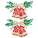 thumbnail image 1 of 2 piezas broche de aleación adorno de Navidad ropa accesorios de ramillete decoración, 1 of 7
