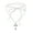 White, variant on Cross Tie Choker Cross Pendant Choker Cross Tie Necklace Alloy Material Cross Strap Choker Woman Cloth Accessories