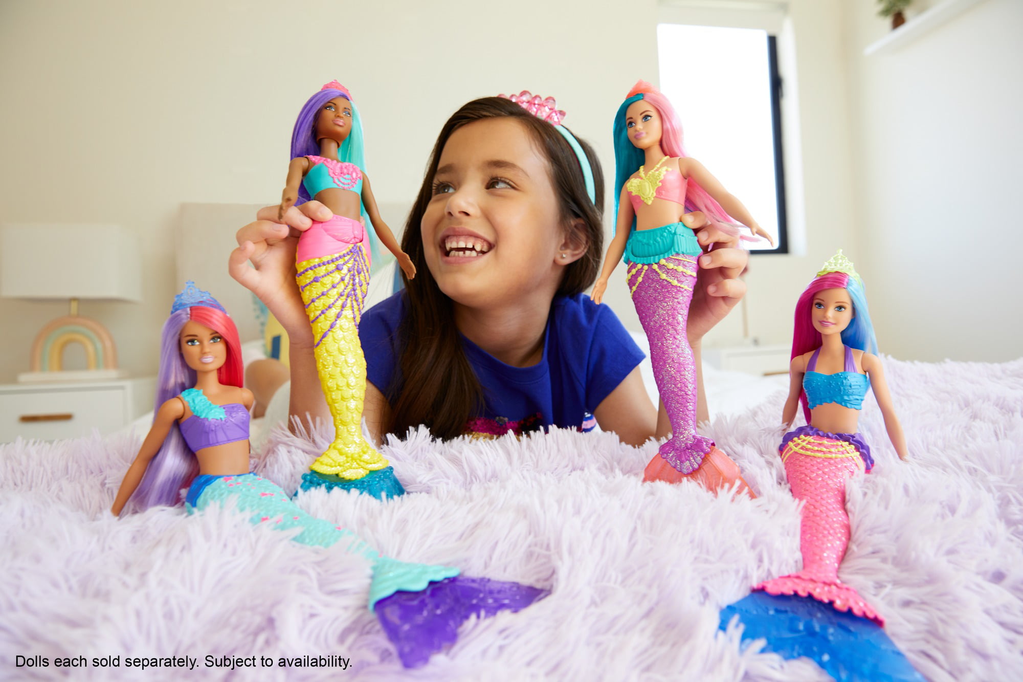 Barbie Dreamtopia Mermaid Doll, Blue Hair - wide 1