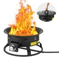 thumbnail image 1 of VEVOR Propane Fire Pit 19” Outdoor Portable Gas Fire Pit for Heating 58000 BTU, 1 of 9