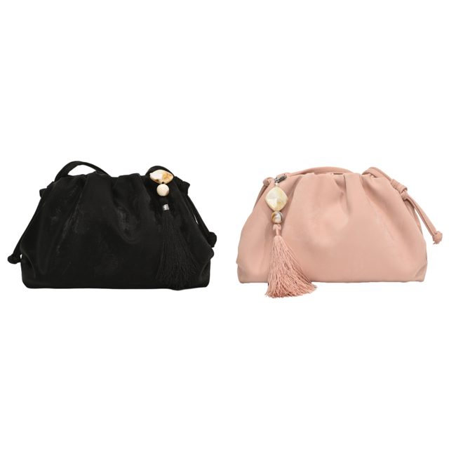 Bolso Bandolera Cloud para Mujer Con Borla Hombro Fruncido ()