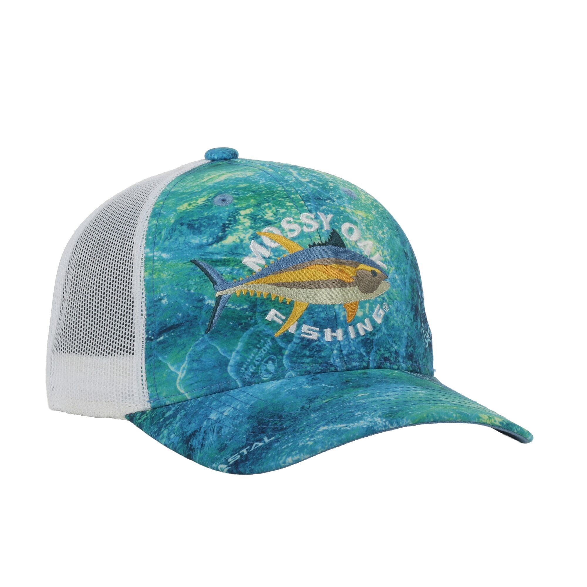 Mossy Oak® Fishing Coastal Inshore Mesh Cap – Mid Profile Snapback, One Size