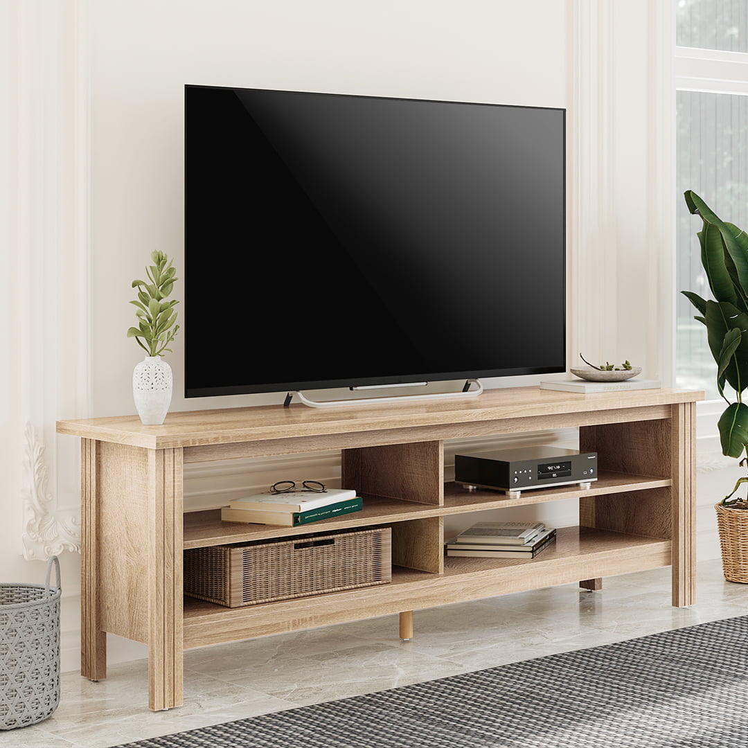 Details about   ClickDecor Manufactured Wood 70" TV Stand Black 