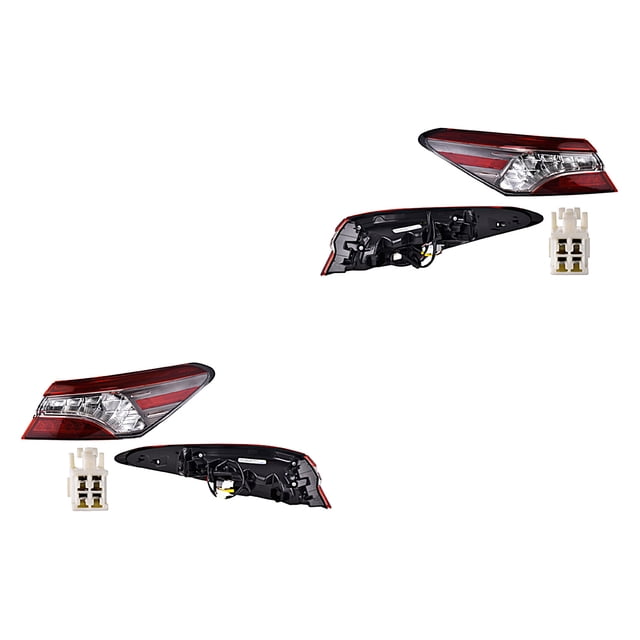 Par de Calaveras DEPO 2018 A 2020 Toyota Camry Exterior Con Leds