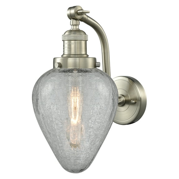 Innovations Lighting 515-1W Geneseo Geneseo 1 Light 12" Tall Wall Sconce - Nickel