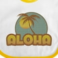 thumbnail image 4 of Inktastic Aloha Palm Boys or Girls Baby Bib, 4 of 4